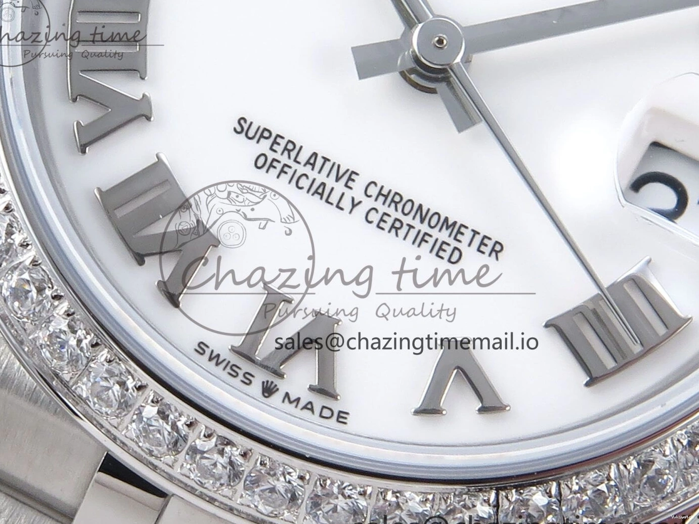 Bezel 904L Steel Dial Edition Bracelet 31 on ETA White 2688 DateJust ARF Diamonds 1:1 Best SS 278384RBR Jubilee Roman 0109